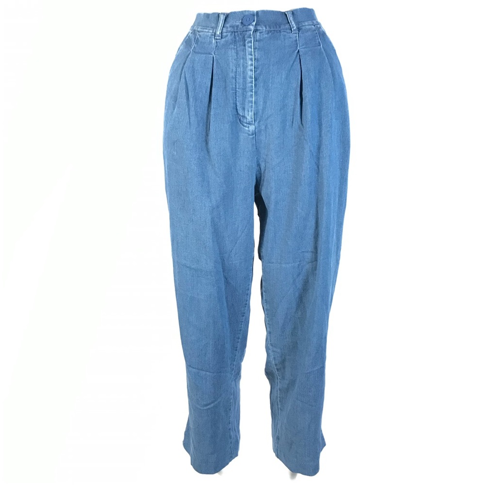 Oak + Ford mom crop jeans
